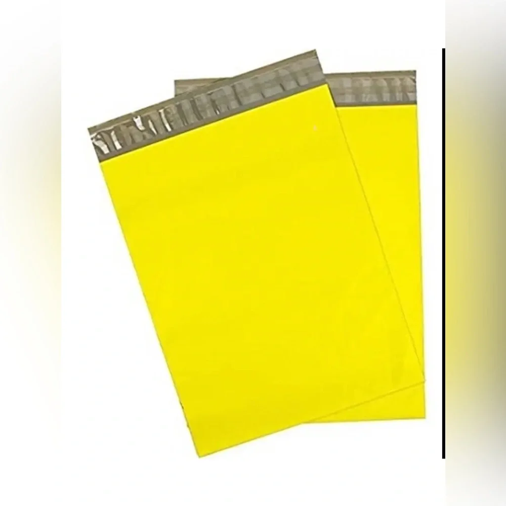 100pcs  Shipping Package  50-Yellow  Poly Mailers 50-Thank You Stickers ⭐️🆕⭐️